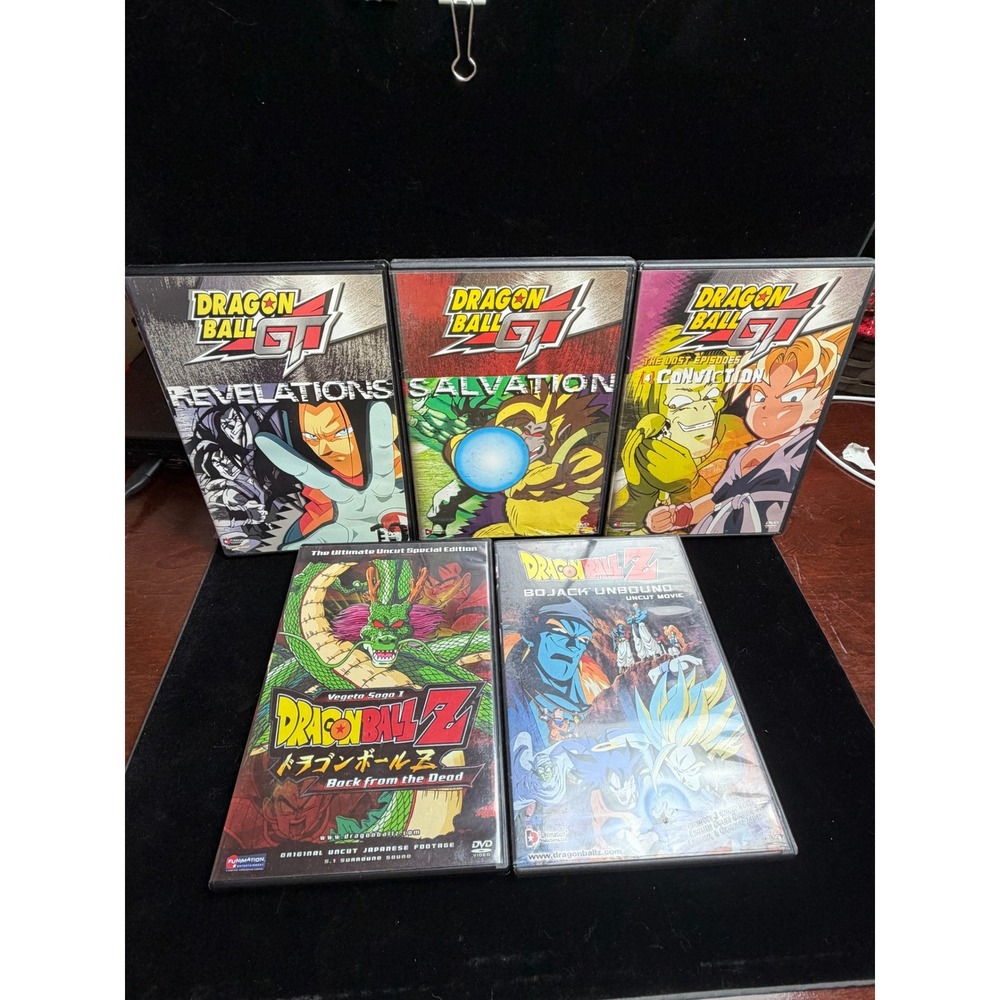 Dragon Ball GT & Z DVD Lot Revelations Salvation Conviction Bojack Unbound Uncut